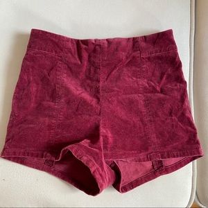 Velvet shorts